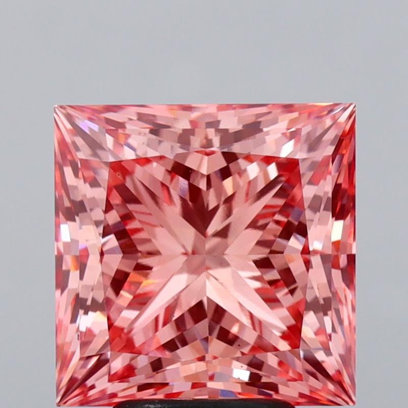 5.27 Ct. Fancy Vivid  Pink Princess Lab Grown Diamond