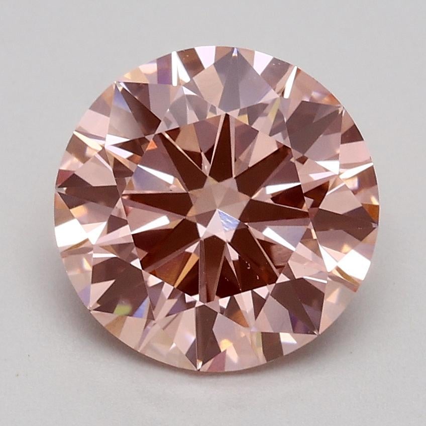 1.75 Ct. Fancy Intense Pink Round Lab Grown Diamond