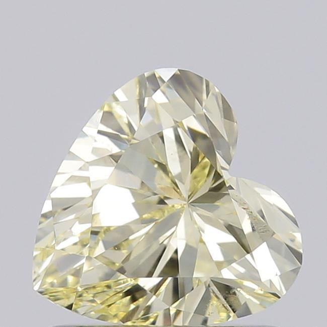 0.72 Ct. Light  Yellow Heart Lab Grown Diamond