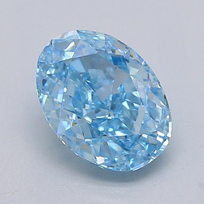 1.01 Ct. Fancy Blue Oval Lab Grown Diamond