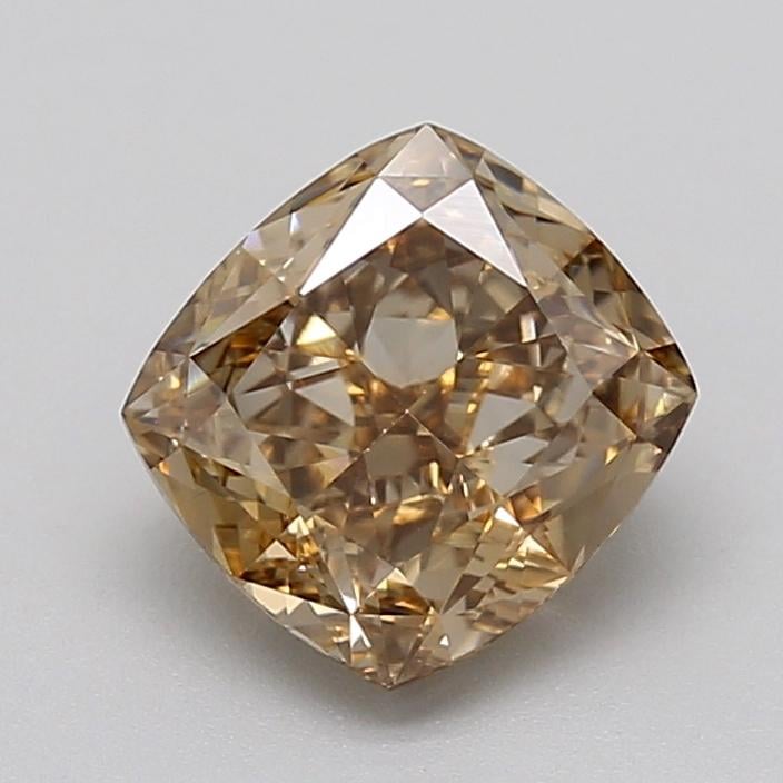 1.78 Ct. Light  Brown Cushion Lab Grown Diamond