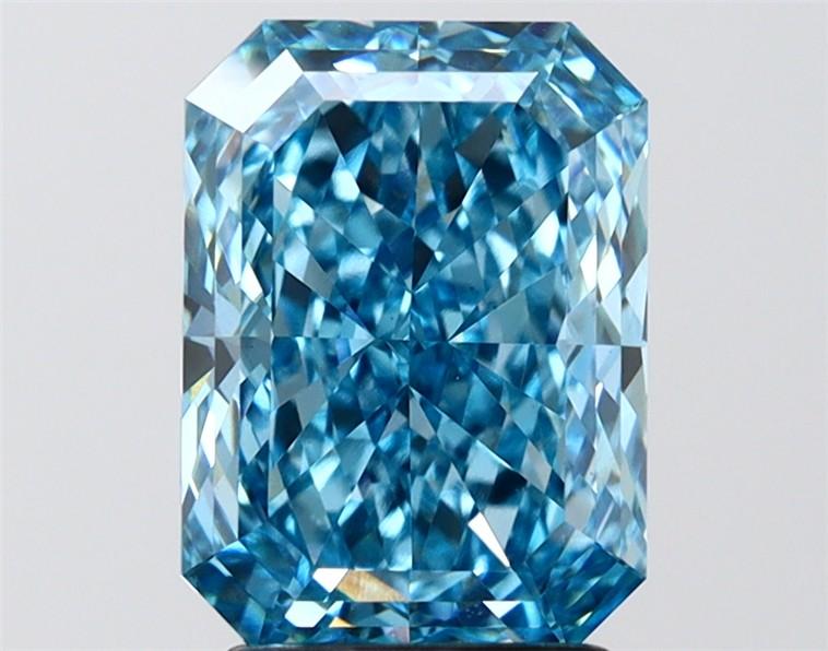 3.04 Ct. Fancy Vivid Blue Radiant Lab Grown Diamond