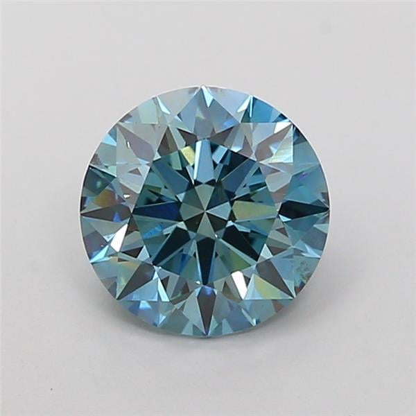 2.01 Ct. Fancy Vivid Blue Round Lab Grown Diamond