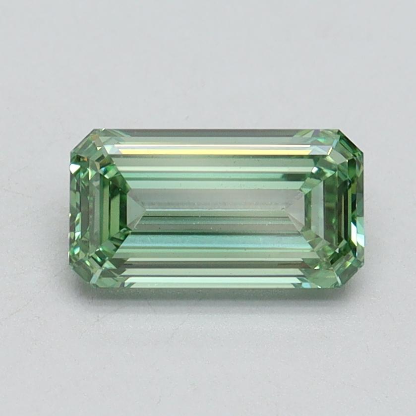 1.05 Ct. Fancy Intense Green Emerald Lab Grown Diamond