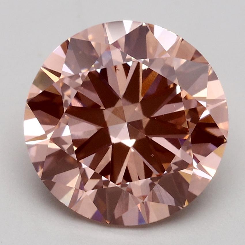 3.00 Ct. Fancy Intense Pink Round Lab Grown Diamond