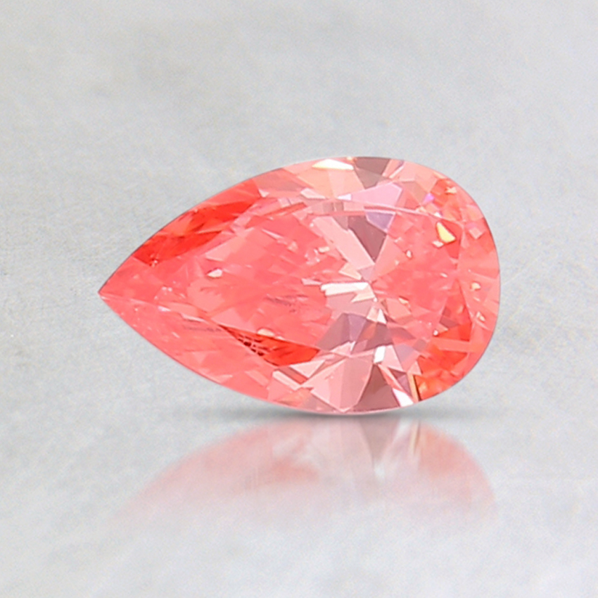0.50 Ct. Fancy Vivid Pink Pear Lab Created Diamond