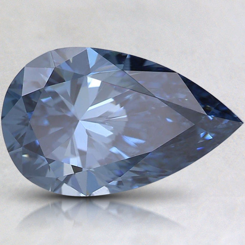 2.06 Ct. Fancy Intense Blue Pear Lab Grown Diamond
