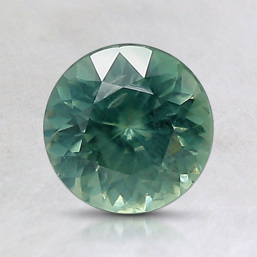 6.7mm Unheated Teal Round Montana Sapphire