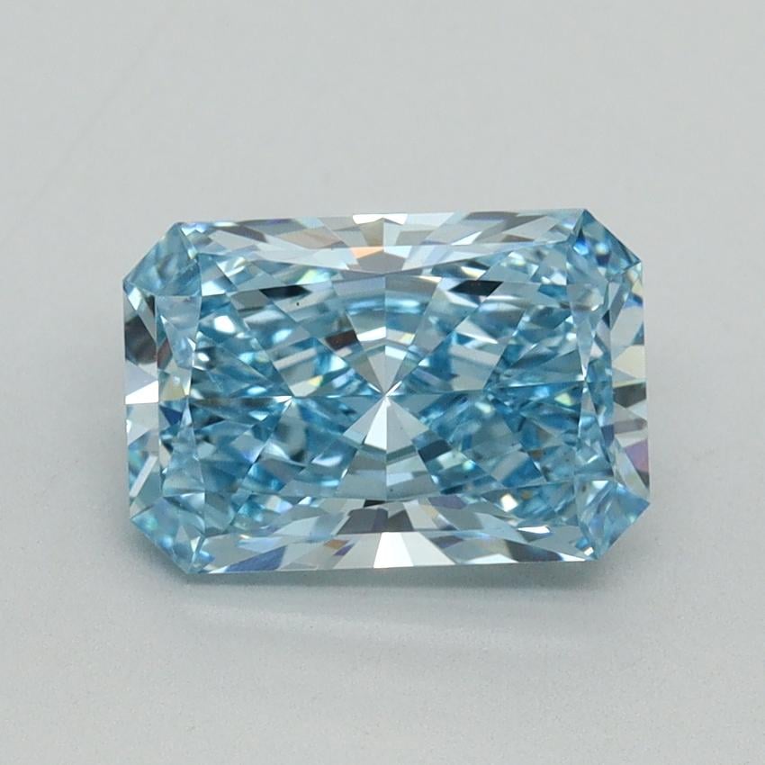 1.83 Ct. Fancy Vivid Blue Radiant Lab Grown Diamond