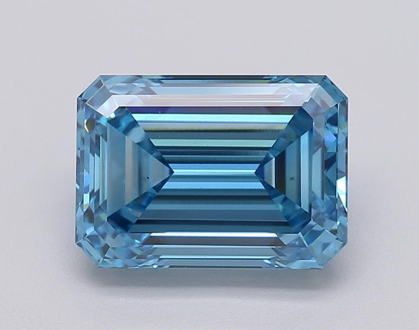 3.04 Ct. Fancy Vivid Blue Emerald Lab Grown Diamond