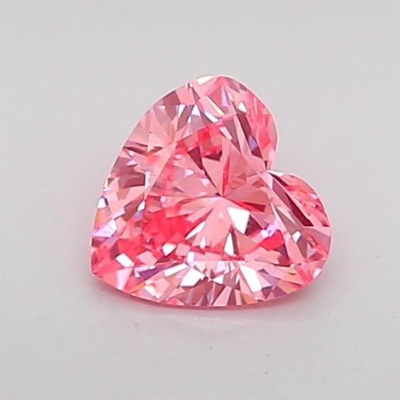 0.56 Ct. Fancy Vivid Pink Heart Lab Grown Diamond