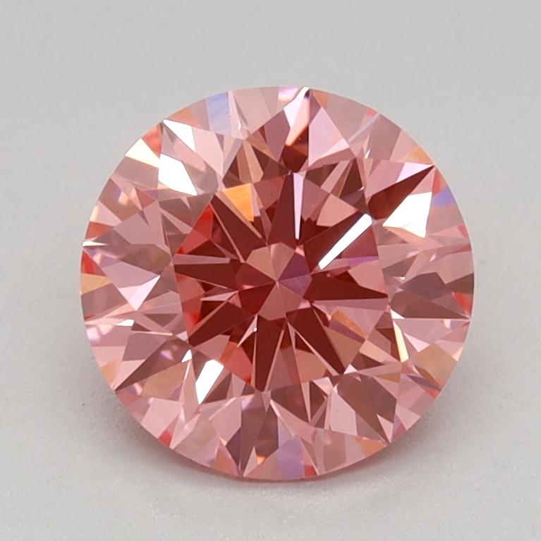 1.09 Ct. Fancy Vivid Pink Round Lab Grown Diamond