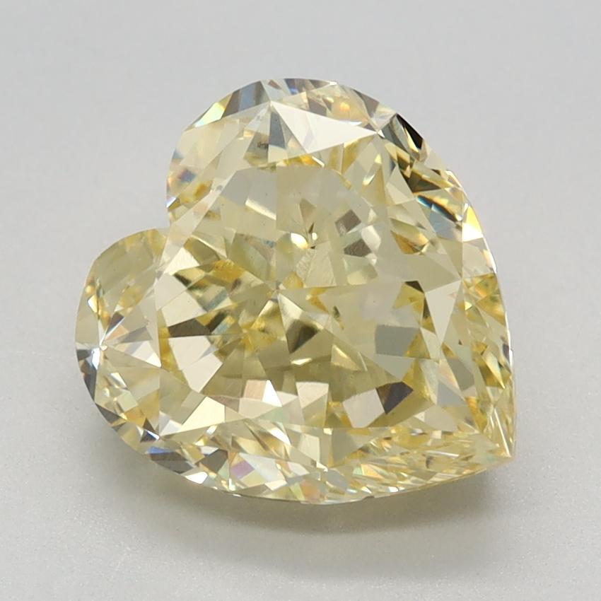 3.03 Ct. Fancy Intense Yellow Heart Lab Grown Diamond