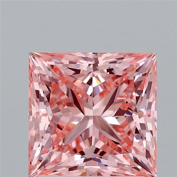 2.07 Ct. Fancy Vivid Pink Princess Lab Grown Diamond