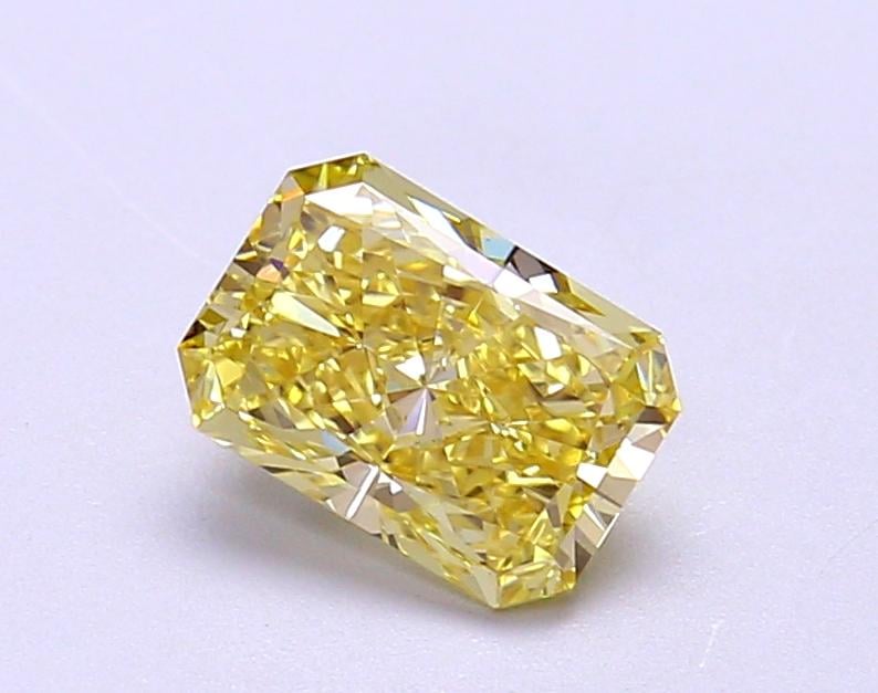 1.15 Ct. Fancy Vivid Yellow Radiant Lab Grown Diamond