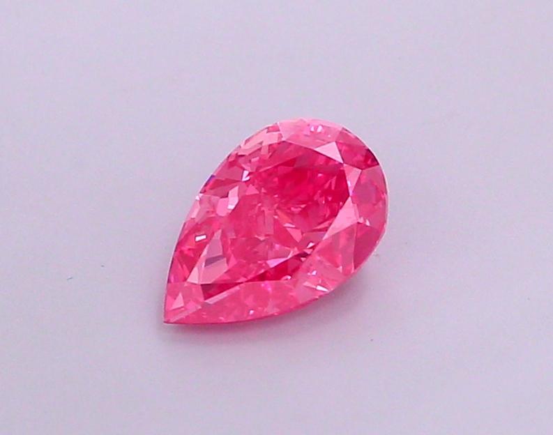 1.52 Ct. Fancy Vivid Pink Pear Lab Grown Diamond