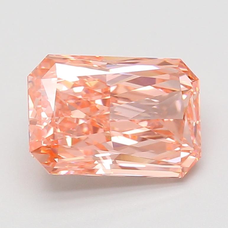 3.02 Ct. Fancy Vivid Pink Radiant Lab Grown Diamond