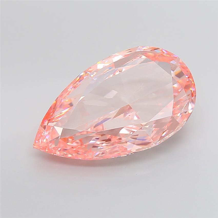 10.06 Ct. Fancy Intense Pink Pear Lab Grown Diamond