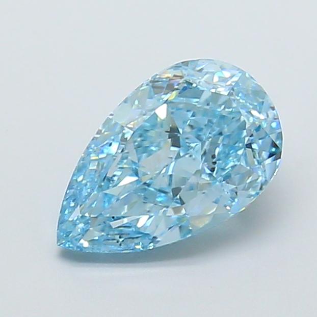 2.71 Ct. Fancy Vivid Blue Pear Lab Grown Diamond