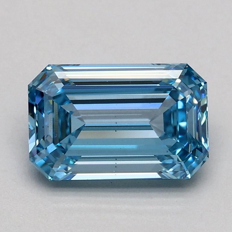1.04 Ct. Fancy Intense Blue Emerald Lab Grown Diamond