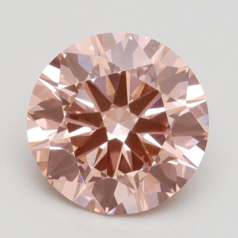 2.07 Ct. Fancy Intense Pink Round Lab Grown Diamond