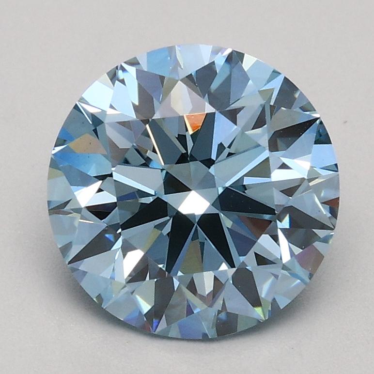 1.50 Ct. Fancy Intense Blue Round Lab Grown Diamond