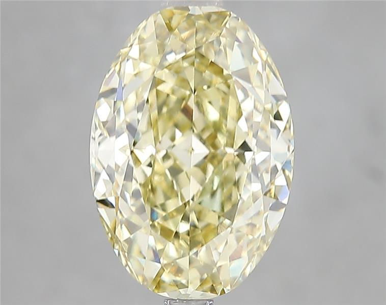 4.01 Ct. Fancy Intense Yellow Oval Lab Grown Diamond
