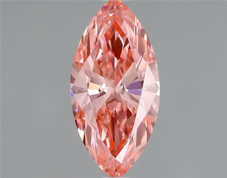 0.50 Ct. Fancy Vivid Pink Marquise Lab Grown Diamond