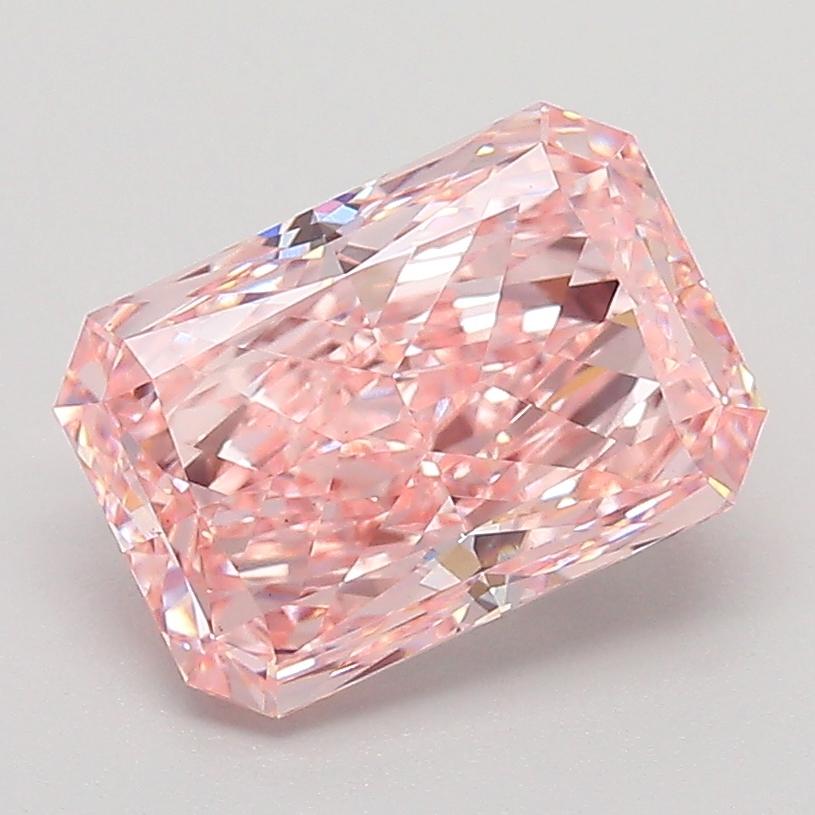 2.40 Ct. Fancy Intense  Pink Radiant Lab Grown Diamond