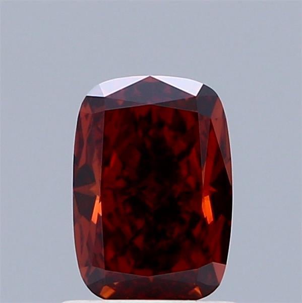 1.00 Ct. Fancy Vivid Orange Cushion Lab Grown Diamond