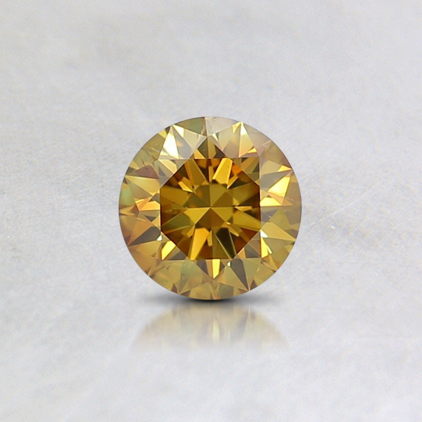 0.36 Ct. Fancy Deep Orangy Yellow Round Lab Grown Diamond