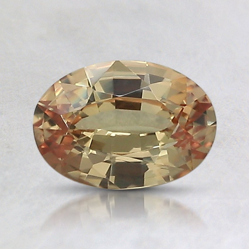 7.5x5.2mm Peach Oval Sapphire