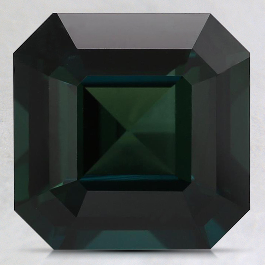 9.1mm Premium Teal Asscher Sapphire
