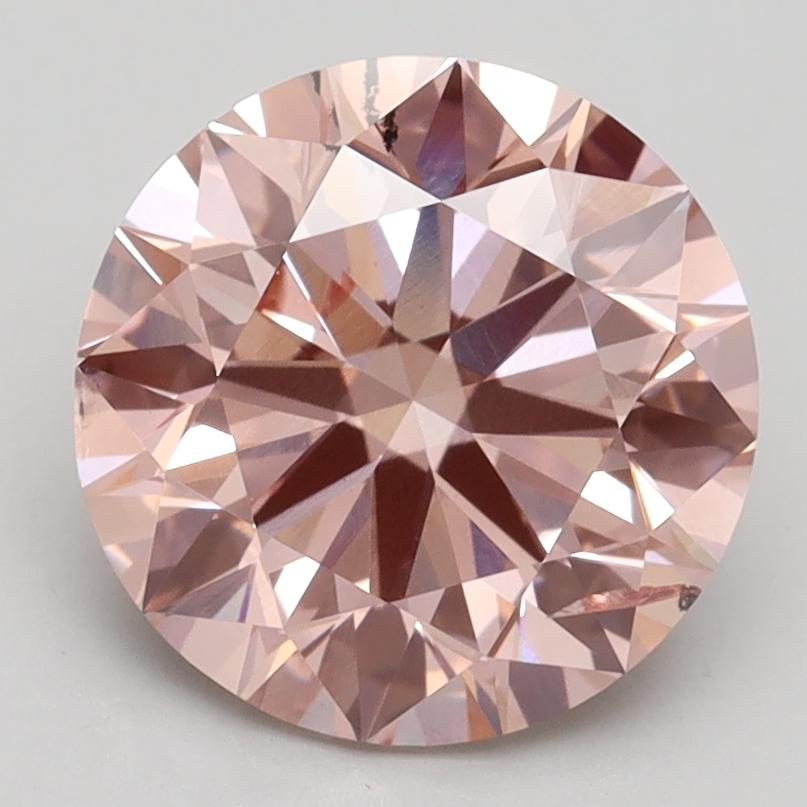 3.00 Ct. Fancy Intense Pink Round Lab Grown Diamond