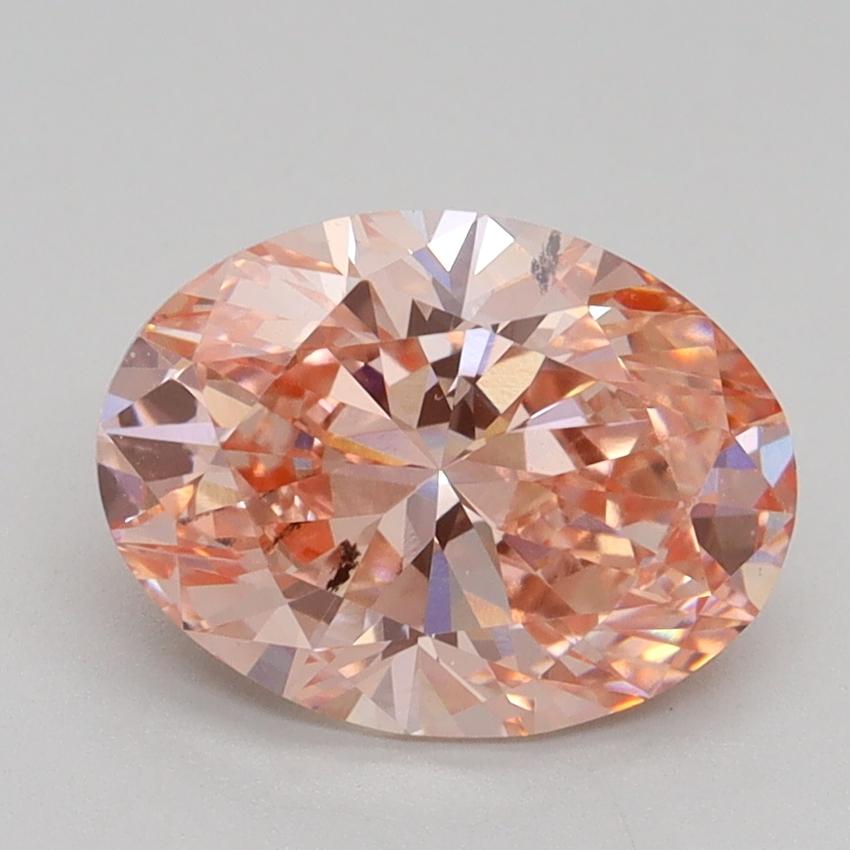 2.02 Ct. Fancy Intense Pink Oval Lab Grown Diamond