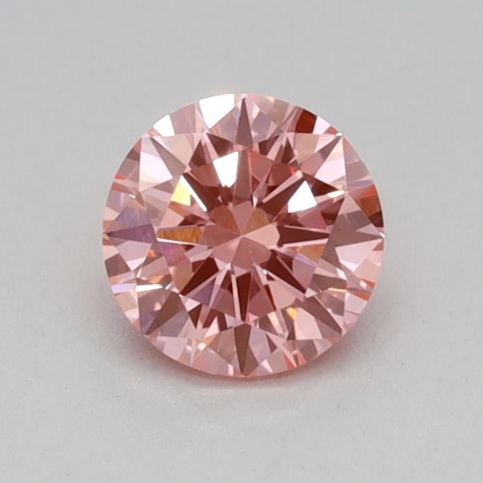 0.31 Ct. Fancy Vivid Pink Round Lab Grown Diamond