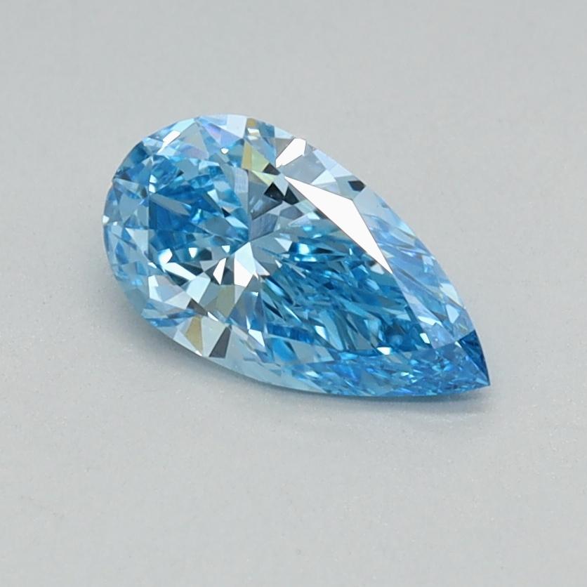 0.46 Ct. Fancy Vivid Blue Pear Lab Grown Diamond
