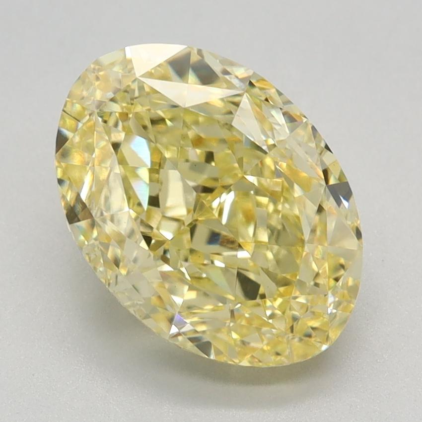 2.71 Ct. Fancy Vivid Yellow Oval Lab Grown Diamond