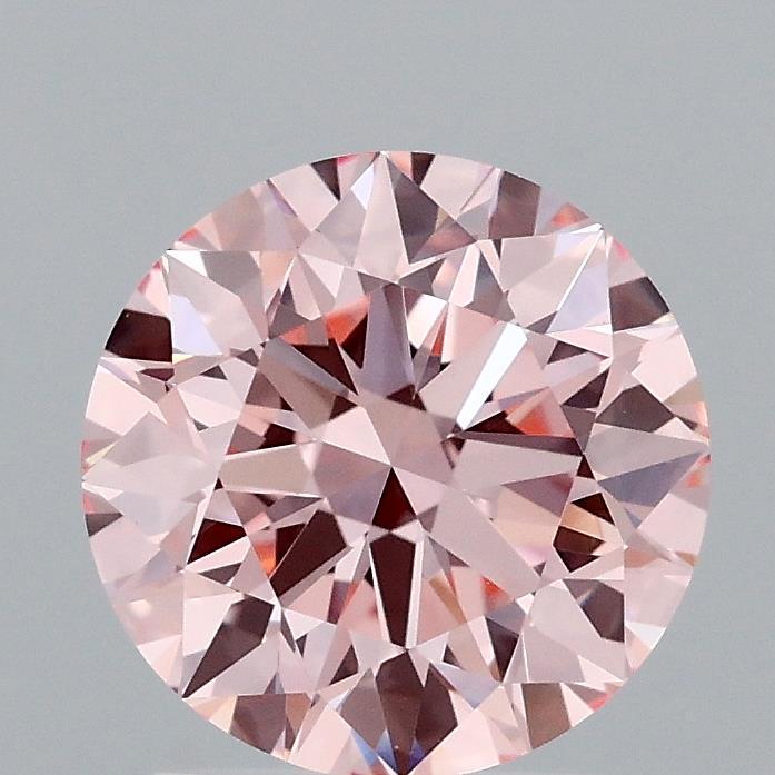 1.79 Ct. Fancy Vivid Pink Round Lab Grown Diamond