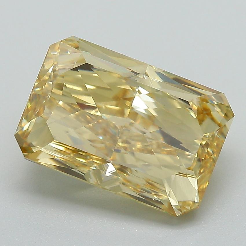 5.02 Ct. Fancy Intense  Yellow Radiant Lab Grown Diamond