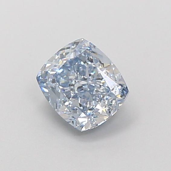 1.01 Ct. Fancy Vivid  Blue Cushion Lab Grown Diamond