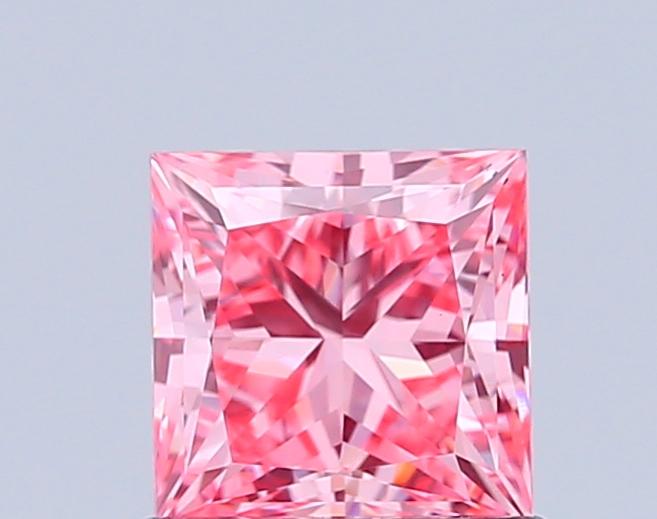 1.02 Ct. Fancy Vivid Pink Princess Lab Grown Diamond