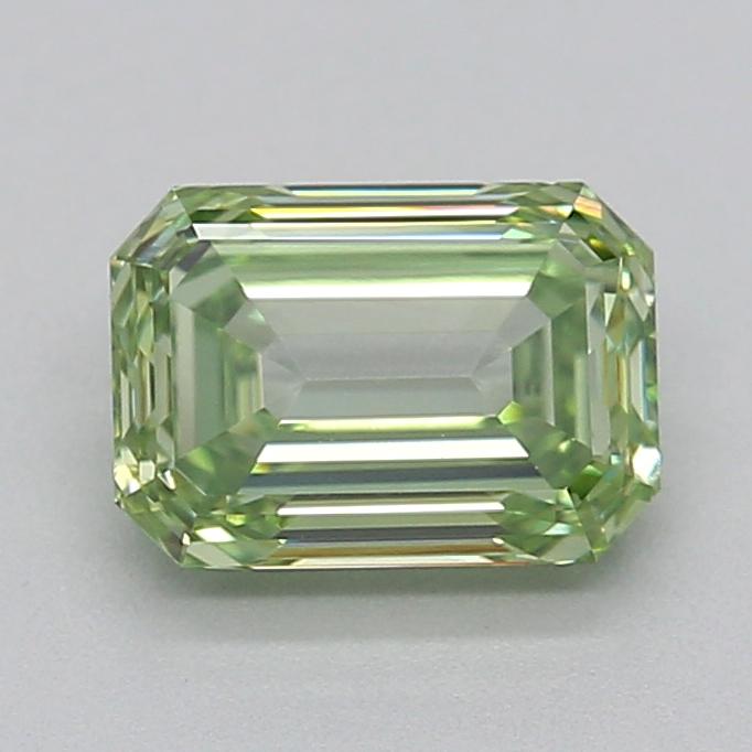 0.76 Ct. Fancy Vivid  Green Emerald Lab Grown Diamond