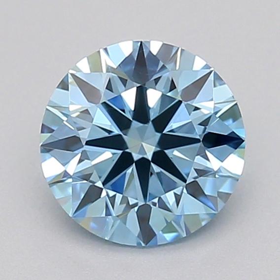 0.50 Ct. Fancy Vivid  Blue Round Lab Grown Diamond