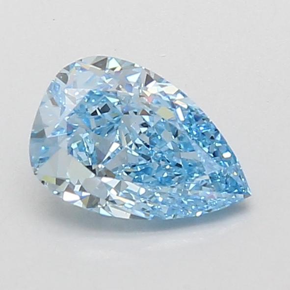 1.10 Ct. Fancy Vivid Blue Pear Lab Grown Diamond