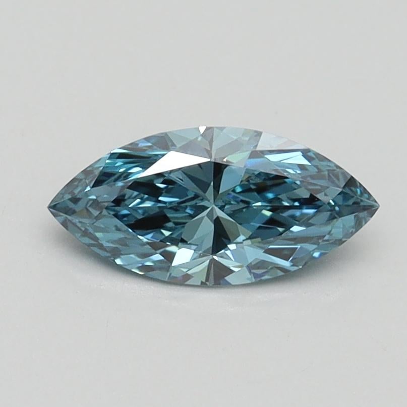 0.55 Ct. Fancy Vivid Blue Marquise Lab Grown Diamond