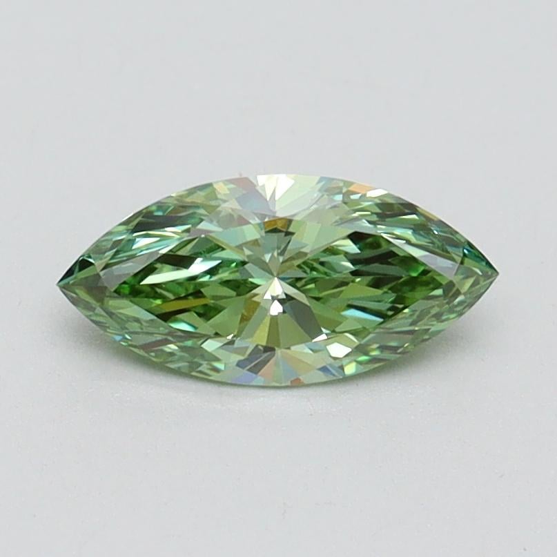0.56 Ct. Fancy Vivid Pacific Green Marquise Lab Grown Diamond