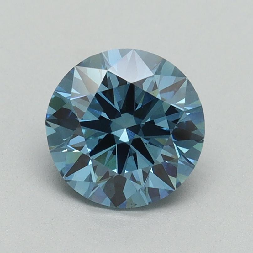 1.18 Ct. Fancy Vivid Blue Round Lab Grown Diamond