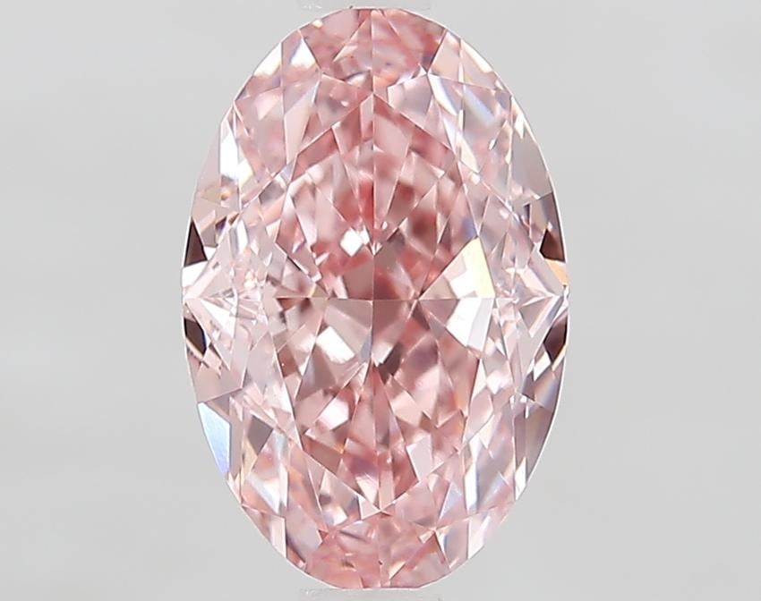 1.70 Ct. Fancy Vivid Pink Oval Lab Grown Diamond