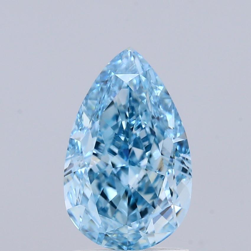 2.00 Ct. Fancy Vivid Blue Pear Lab Grown Diamond